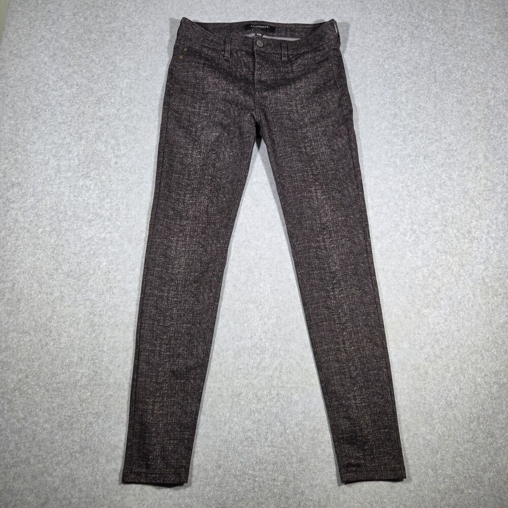 Liverpool Jeans Co Womens 6 28 Grey Tweed Skinny Pants Stretch Rayon Trousers